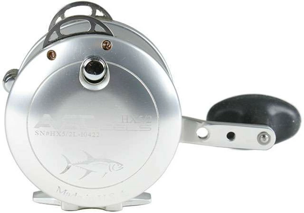 Avet Reels Avet HX 5/2 L/H Two-Speed Lever Drag Casting Reel Left-Hand Silver - Image 2