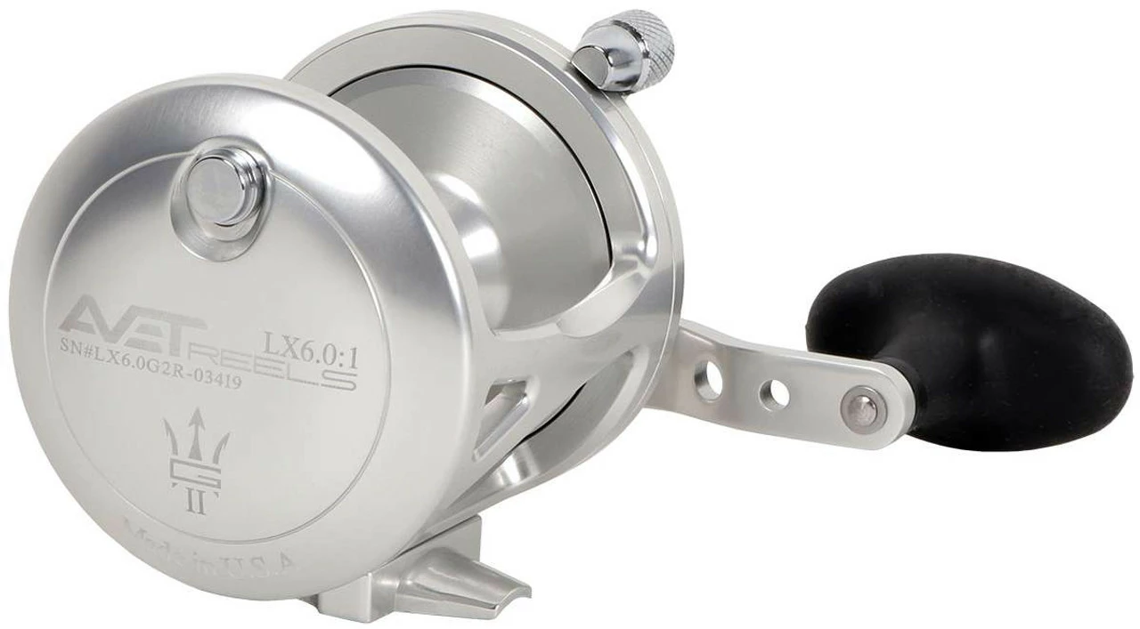Avet Reels Avet LX 6.0 G2 1 Speed Reel - Silver (No Glide Plate) - Image 2