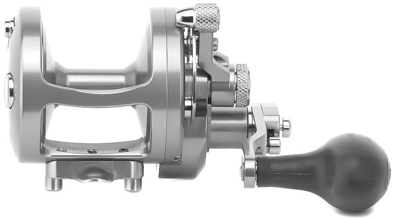 Avet Reels Avet MXL 6/4 MC Raptor 2-Speed Lever Drag Casting Reel - Silver - Image 3
