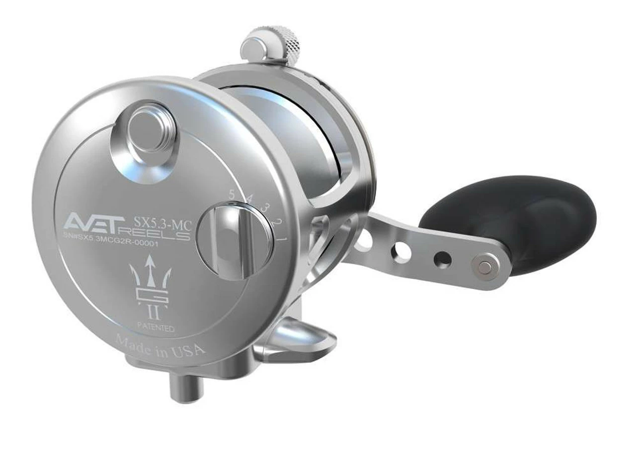 Avet Reels Avet SX G2 5.3 MC Single Speed Reel - Left Hand Silver - Image 2