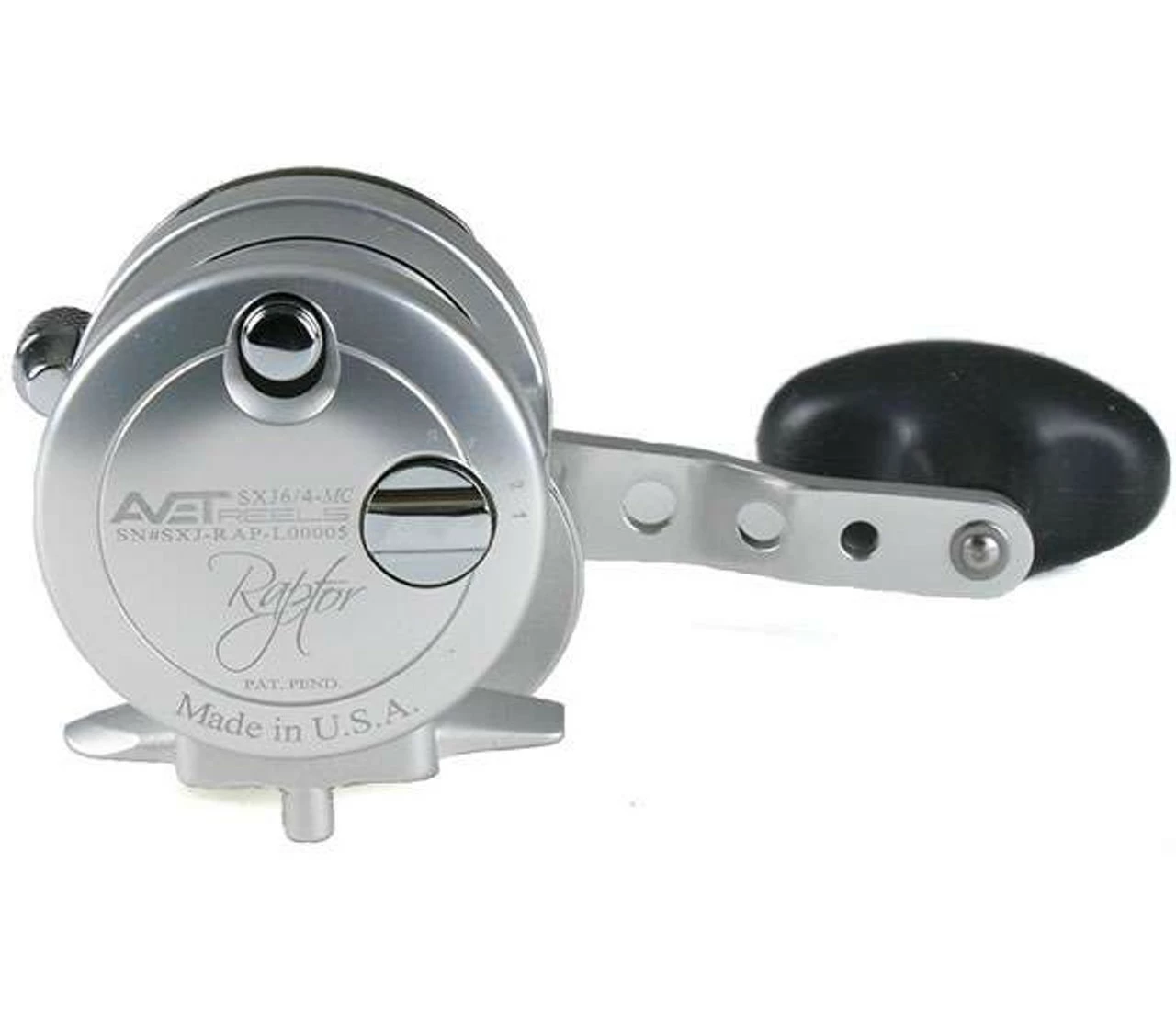 Avet Reels Avet SXJ 6/4 MC Raptor 2-Speed Lever Drag Casting Reel Left-Hand Silver - Image 2