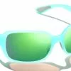 Bajio Balam Sunglasses - Cenote Blue Gloss Frame/Grey Glass Lens