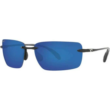 Costa Gulf Shore Sunglasses - Shiny Black/Blue Mirror - 580P