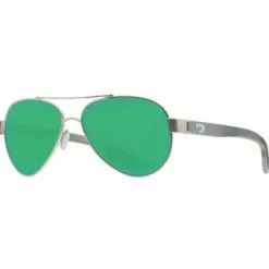 Costa Loreto Ocearch Sunglasses - Brushed Silver/Green Mirror