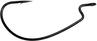 Daiichi Hooks Daiichi D39Z Fatgap Worm/Tube Hooks - Black Nickel - 1/0 - 7pk