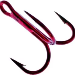 Daiichi Hooks Daiichi D99Q Light Wire Treble Hooks - Bleeding Bait Red
