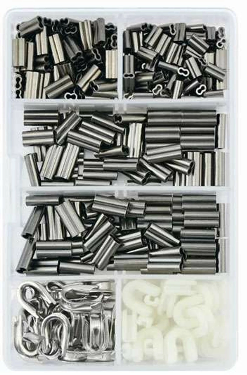 American Fishing Wire Hi-Seas TKB00002 Mini Double Sleeves Rigging Kit 350 Pieces - Image 2