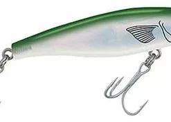 MirrOlure 26MR MirrOmullet Surface Walker Lure Green/White/Silver Lumi
