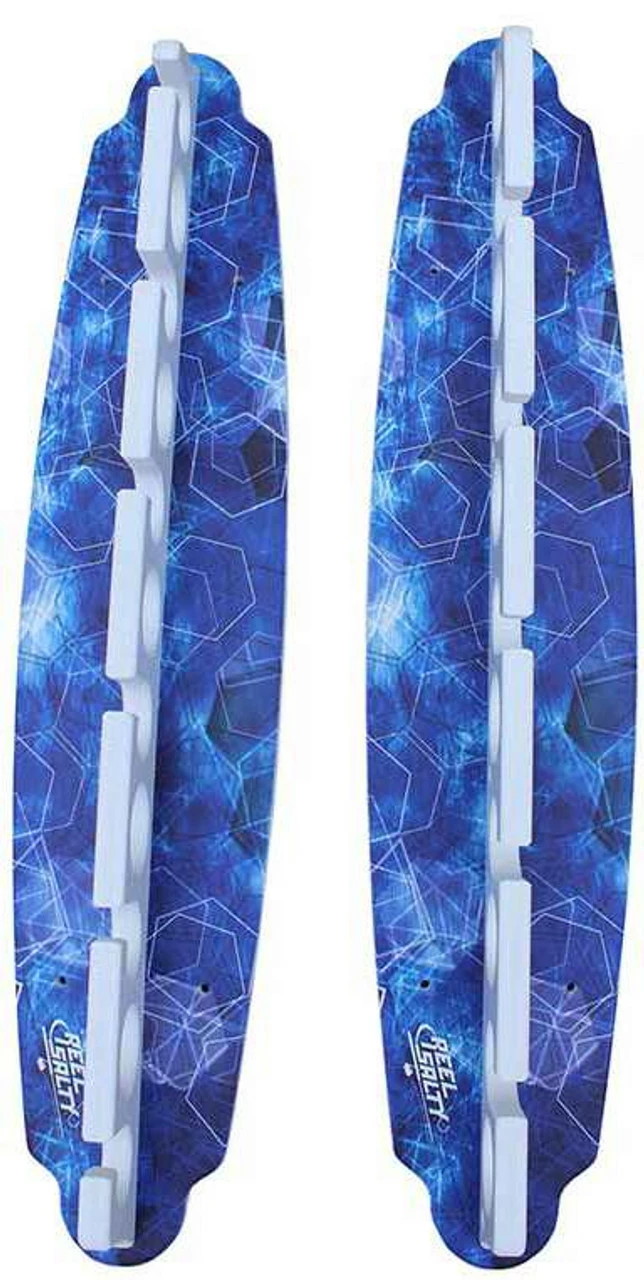 Reel Salty Waterproof 11 Fishing Rod Wall/Ceiling Rack - Deep Blue - Image 4