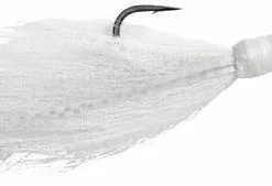 SPRO Power Bucktail Zebra Glow Jig - 1-1/2oz - White