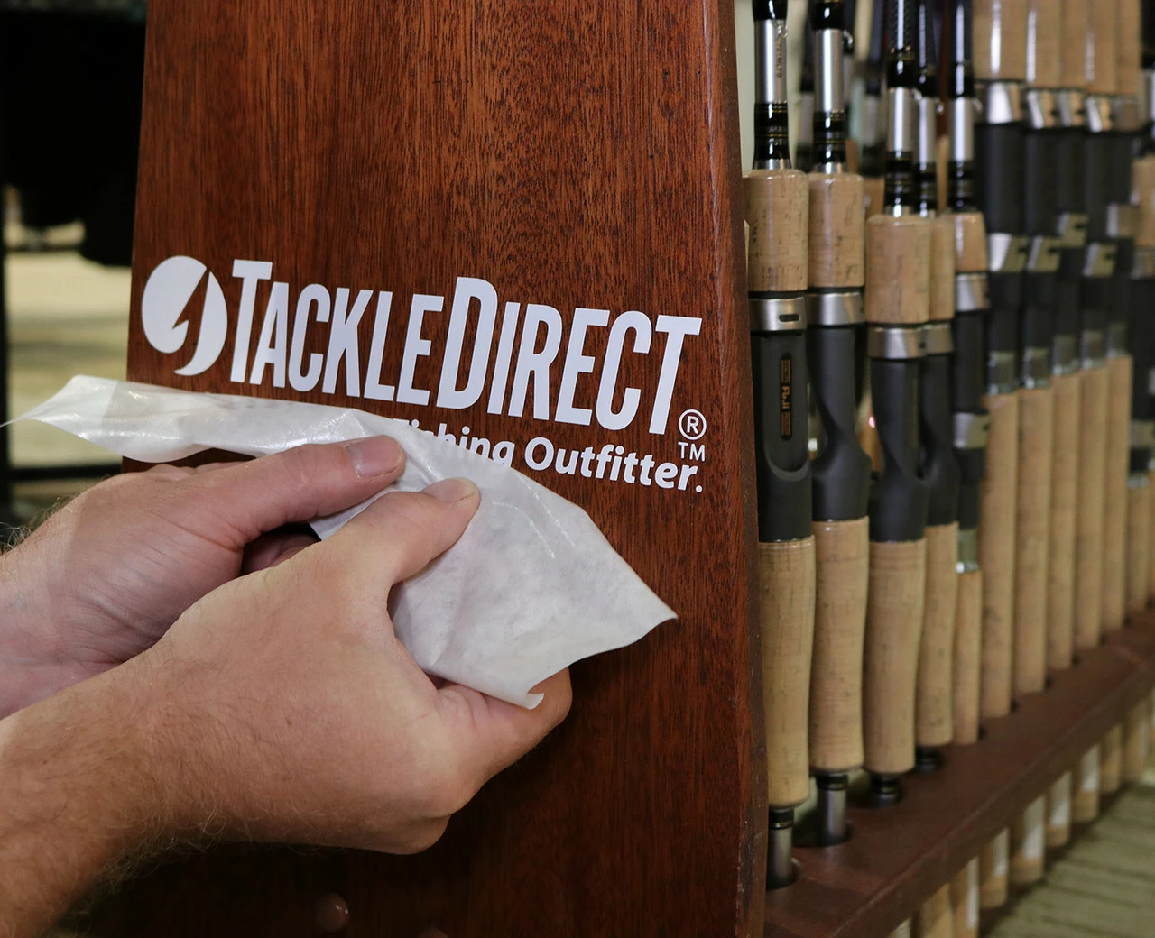 TackleDirect Die Cut Vinyl Logo Decal - 10" - White - Image 2