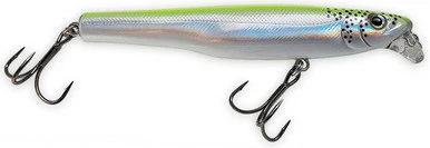Thundermist Lures Thundermist Shallow Dive American Smelt Crankbait - Silver/Chartreuse