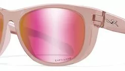 Wiley X WX Weekender Sunglasses - Crystal Blush Frame/Rose Gold Mirror